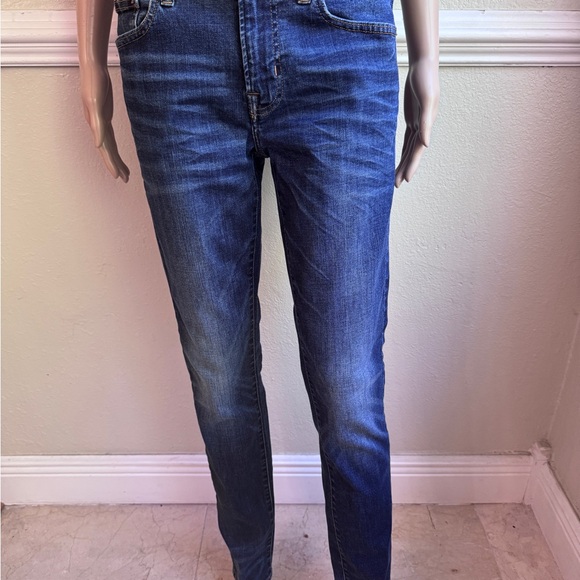 American Eagle Outfitters Women's Blue Jeans skinny  size 31 X 32 - Picture 2 of 9
